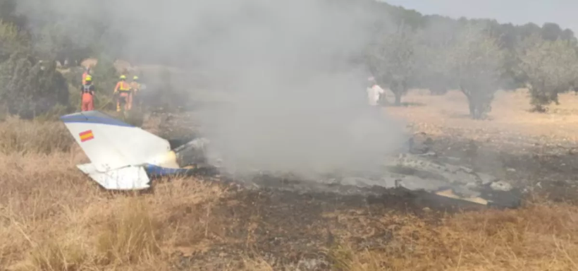 Hiện trường vụ rơi máy bay. (Nguồn: azernews.az