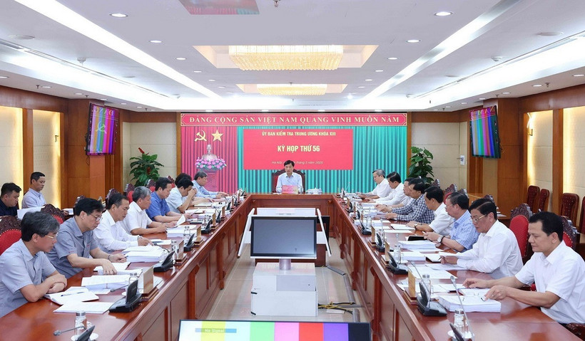 Quang cảnh Kỳ họp thứ 56 Ủy ban Kiểm tra Trung ương. (Ảnh: Phương Hoa/TTXVN)