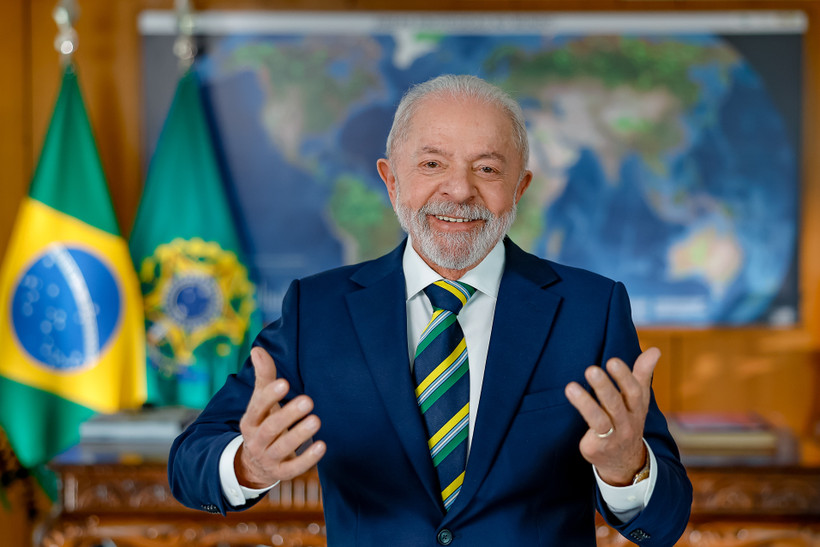 Tổng thống Brazil Luiz Inácio Lula da Silva phát biểu tại Cung điện Planalto, Brasília, ngày 6/9/2025.(Ảnh: Phủ Tổng thống Brazil)