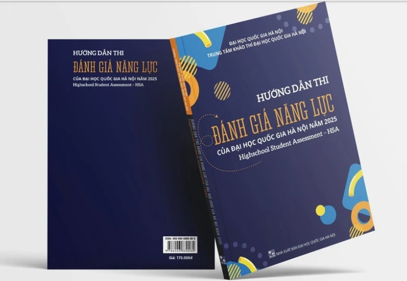Cẩm nang bài thi đánh giá năng lực của Đại học Quốc gia Hà Nội. (Nguồn: Đại học Quốc gia Hà Nội)