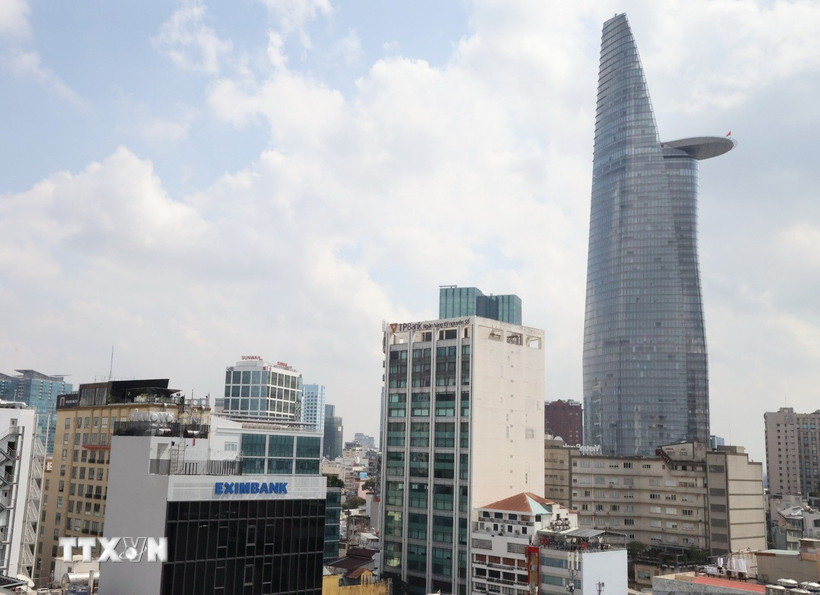 Hội nghị thượng đỉnh doanh nghiệp Vương quốc Anh-Việt Nam 2025 sẽ bàn về sự phát triển của Trung tâm Tài chính Quốc tế Việt Nam tại Thành phố Hồ Chí Minh. (Ảnh: Hứa Chung/TTXVN)