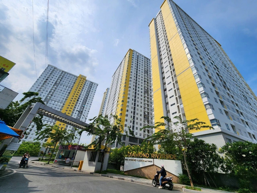 Chung cư Diamond Riverside. (Nguồn: Facebook Tin Tức Việt Nam)