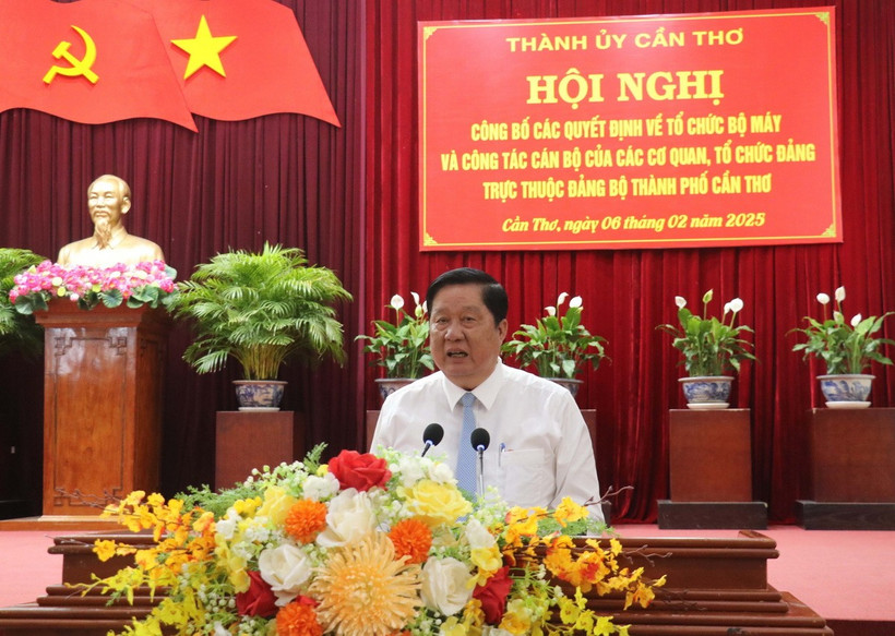 Đồng chí Phạm Văn Hiểu, Phó Bí thư thường trực Thành ủy, Chủ tịch Hội đồng Nhân dân thành phố Cần Thơ. (Ảnh: Ngọc Thiện/TTXVN)