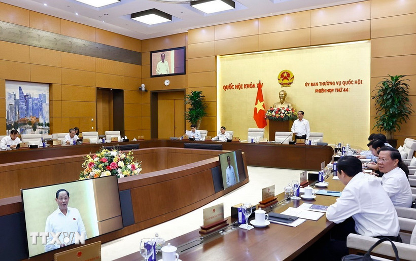 Phó Chủ tịch Quốc hội Trần Quang Phương phát biểu. (Ảnh: Doãn Tấn/TTXVN)