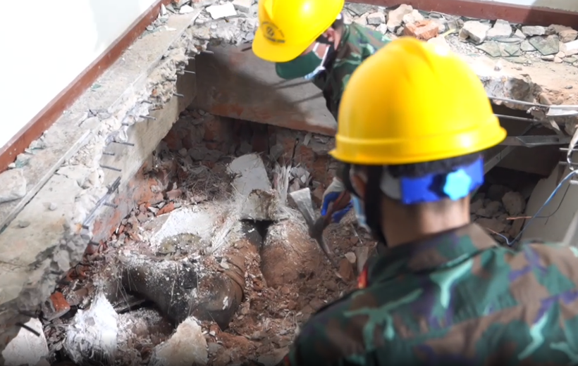 Động đất tại Myanmar: Cứu hộ quân đội Việt Nam quyết tìm kiếm toàn bộ nạn nhân ở Oattara Thiri