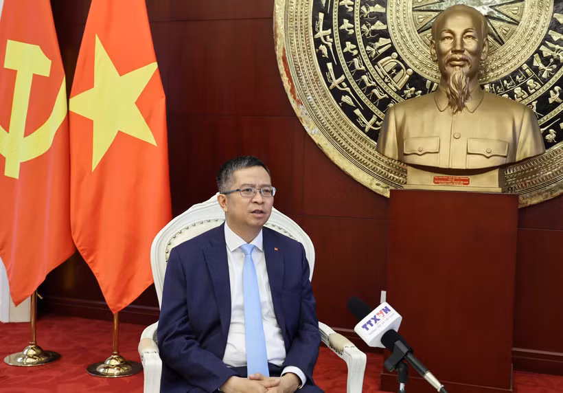 Đại sứ Việt Nam tại Trung Quốc Phạm Thanh Bình. (Ảnh: Quang Hưng/TTXVN)