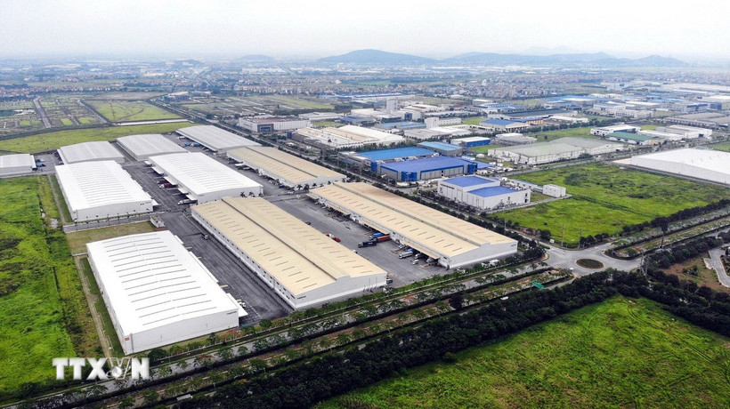 Một góc Khu công nghiệp và Đô thị VSIP Bắc Ninh với đầy đủ hạ tầng cơ bản. (Ảnh: Danh Lam/TTXVN)