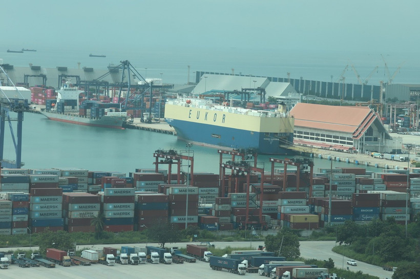 Cầu tàu số 1 tại Cảng Laem Chabang (tỉnh Chonburi, Thái Lan). (Ảnh: Huy Tiến/TTXVN)