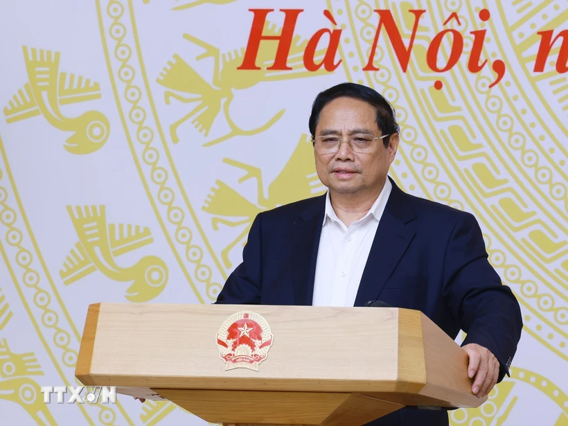 Thủ tướng Phạm Minh Chính chủ trì Hội nghị toàn quốc về công tác tổ chức Kỳ thi tốt nghiệp Trung học phổ thông năm 2025. (Ảnh: Dương Giang/TTXVN) Thủ tướng Phạm Minh Chính chủ trì Hội nghị toàn quốc về công tác tổ chức Kỳ thi tốt nghiệp Trung học phổ thông năm 2025. (Ảnh: Dương Giang/TTXVN)