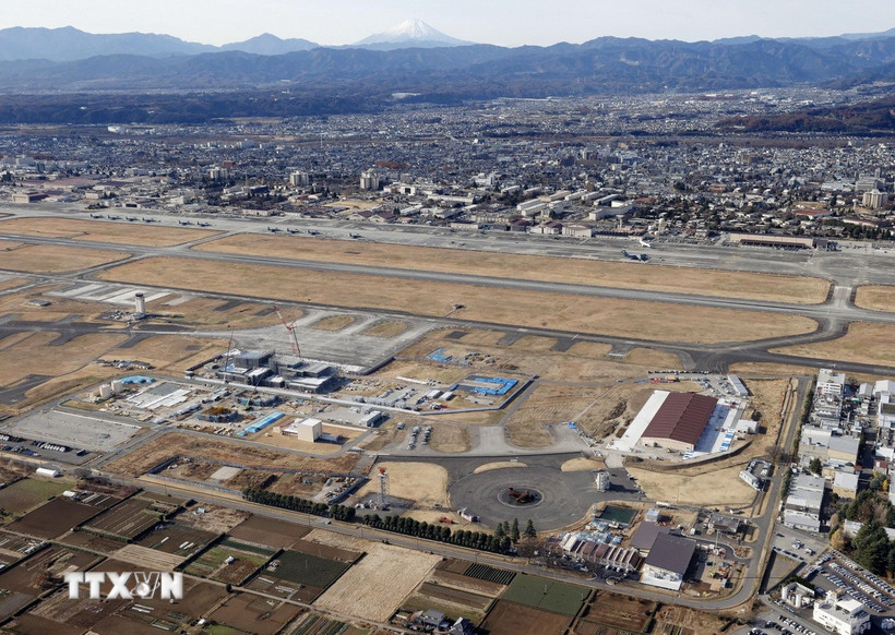Căn cứ không quân Yokota của Mỹ tại Tokyo, Nhật Bản, ngày 20/12/2024. (Ảnh: Kyodo/TTXVN)