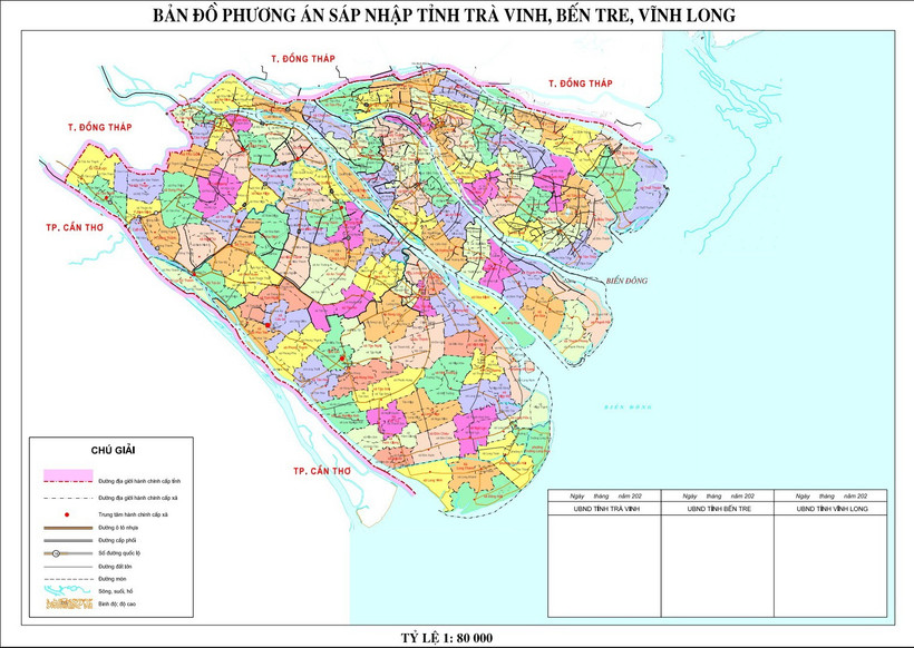 Công bố sơ đồ phương án sáp nhập 3 tỉnh Vĩnh Long-Bến Tre-Trà Vinh