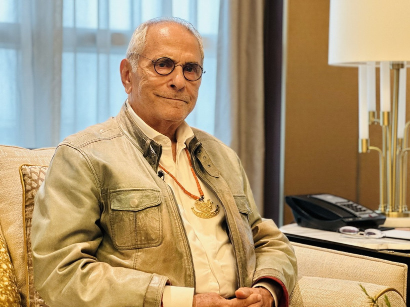 Tổng thống Timor-Leste Jose Ramos-Horta trả lời phỏng vấn báo chí. (Ảnh: Việt Đức/TTXVN)