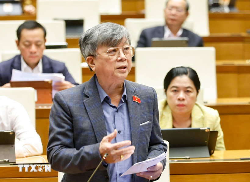 Đại biểu Quốc hội Thành phố Hồ Chí Minh Trương Trọng Nghĩa phát biểu. (Ảnh: Doãn Tấn/TTXVN)