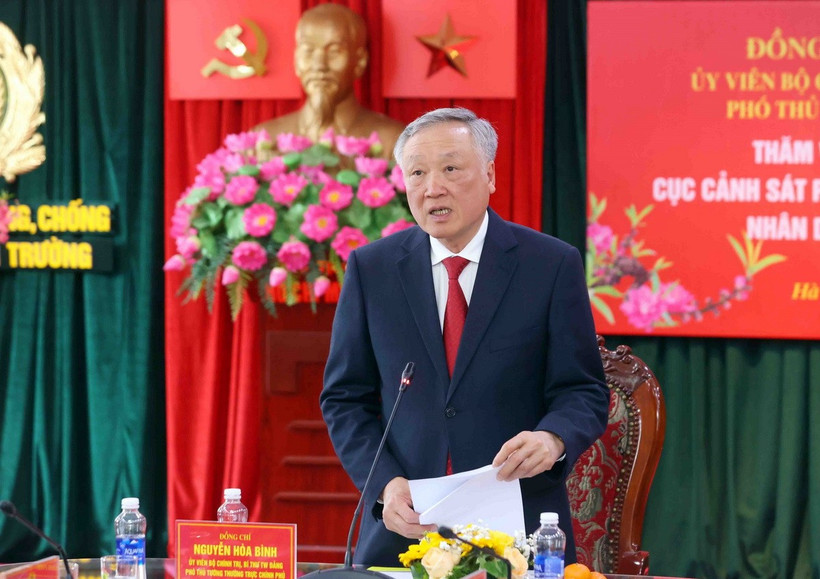 Phó Thủ tướng Thường trực Nguyễn Hoà Bình phát biểu. (Ảnh: Phạm Kiên/TTXVN)