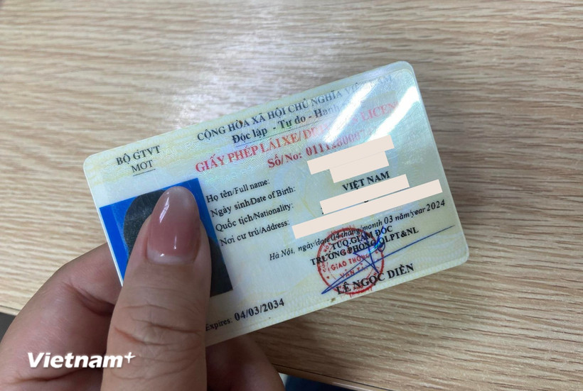 Giấy phép lái xe. Ảnh minh họa. (Nguồn: Vietnam+)