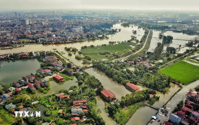 Trạm bơm Cống Bún, Bắc Giang. (Ảnh: Danh Lam/TTXVN)