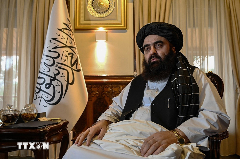 Người đứng đầu ngoại giao của chính quyền Taliban Amir Khan Muttaqi. (Nguồn: AFP/TTXVN)