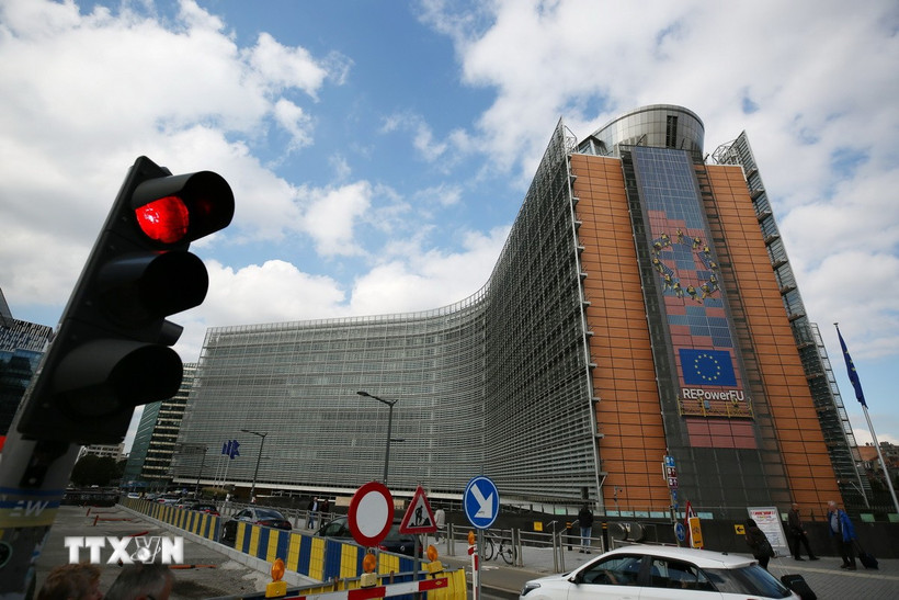 Trụ sở Ủy ban châu Âu tại Brussels, Bỉ. (Ảnh: THX/TTXVN)