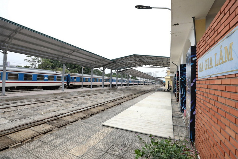 Ga Gia Lâm. (Ảnh: Minh Quyết/TTXVN)