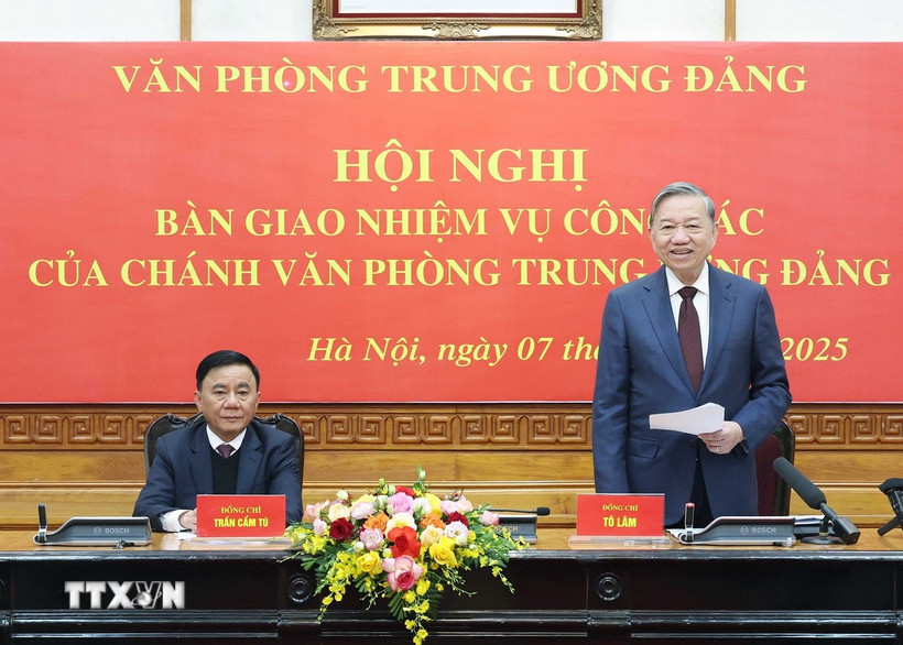 Tổng Bí thư Tô Lâm phát biểu. (Ảnh: Thống Nhất/TTXVN)