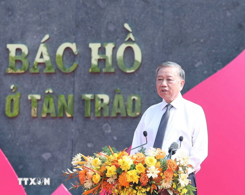 Tổng Bí thư Tô Lâm phát biểu. (Ảnh: Thống Nhất/TTXVN)