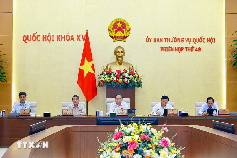 Phiên họp Ủy ban Thường vụ Quốc hội. (Ảnh: Doãn Tấn/TTXVN)