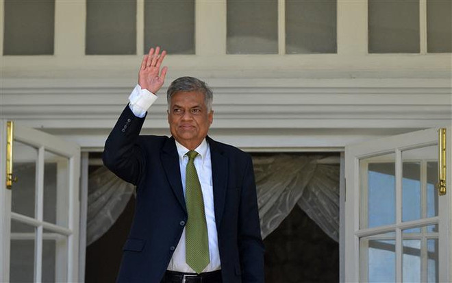 Ông Ranil Wickremesinghe, tân Tổng thống Sri Lanka. (Ảnh: AFP/TTXVN) Ông Ranil Wickremesinghe tuyên thệ nhậm chức Tổng thống Sri Lanka ảnh 1
