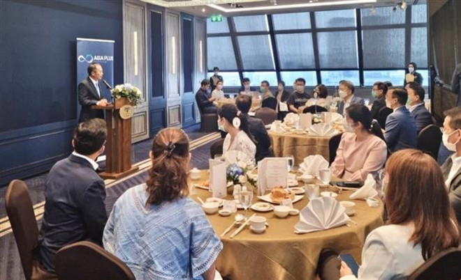 Quang cảnh cuộc gặp gỡ. (Ảnh: TTXVN phát) Tiếp tục thúc đẩy đầu tư của Thái Lan vào thị trường Việt Nam ảnh 1