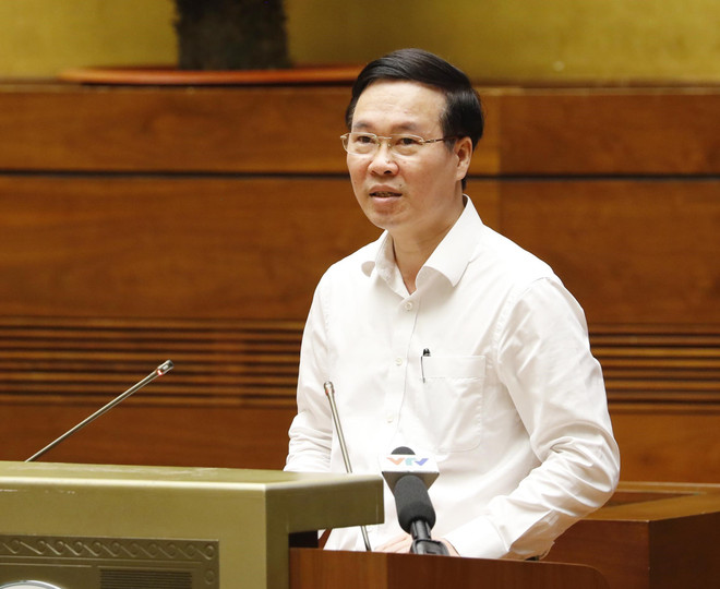 Ông Võ Văn Thưởng, Ủy viên Bộ Chính trị, Thường trực Ban Bí thư phát biểu chỉ đạo hội nghị. (Ảnh: Phương Hoa/TTXVN) Cụ thể hóa nội dung Nghị quyết Hội nghị TW 5 thành chương trình cụ thể ảnh 1