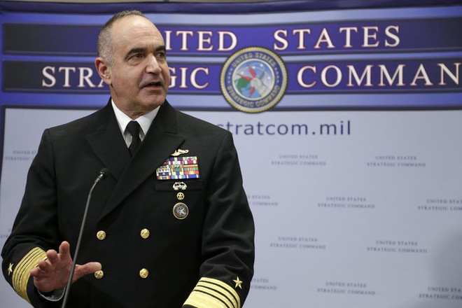 Chỉ huy Bộ Tư lệnh Chiến lược Mỹ, Đô đốc Charles Richard. (Nguồn: washingtontimes.com) Tướng Mỹ cảnh báo nguy cơ an ninh từ thiết bị viễn thông nước ngoài ảnh 1