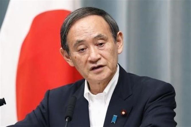 Chánh Văn phòng Nội các Nhật Bản Yoshihide Suga. (Nguồn: Kyodo/TTXVN) Nhật Bản tìm cách duy trì thỏa thuận chia sẻ thông tin tình báo ảnh 1
