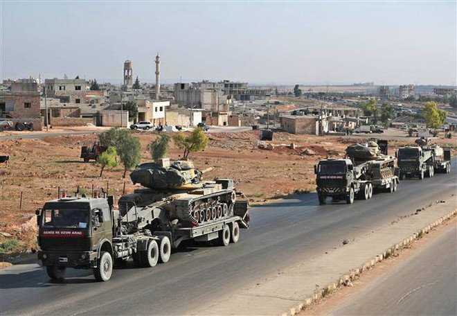 Bộ Quốc phòng Thổ Nhĩ Kỳ xác nhận đưa xe quân sự tới Idlib ở Syria ảnh 1