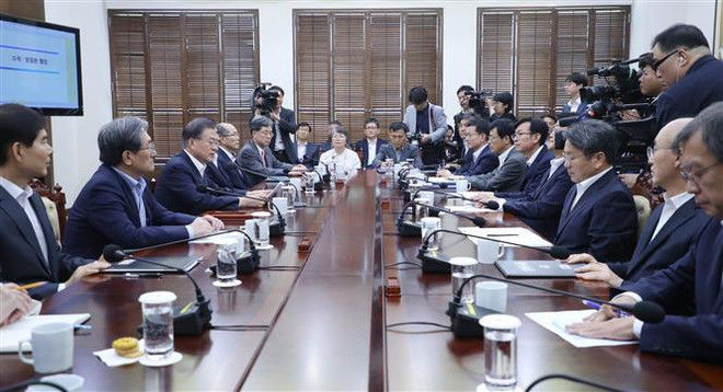 Tổng thống Hàn Quốc: Nền kinh tế hòa bình liên Triều sẽ vượt Nhật Bản ảnh 1