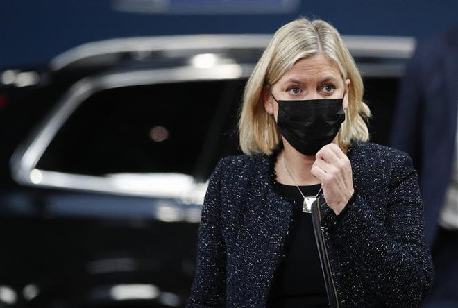 Thủ tướng Thụy Điển Magdalena Andersson. (Ảnh: AFP/TTXVN) Thủ tướng Thụy Điển Magdalena Andersson dương tính với SARS-CoV-2 ảnh 1
