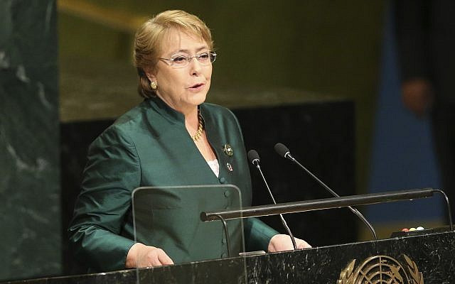 Bà Bachelet được bầu làm người đứng đầu cơ quan nhân quyền LHQ ảnh 1