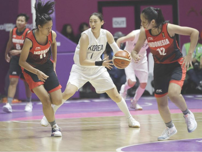 ASIAD 2018: Đội bóng rổ nữ liên Triều thắng áp đảo đội chủ nhà ảnh 1