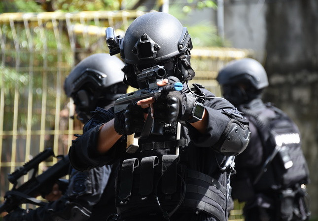 Indonesia diễn tập chống khủng bố trước thềm ASIAD 2018 ảnh 1