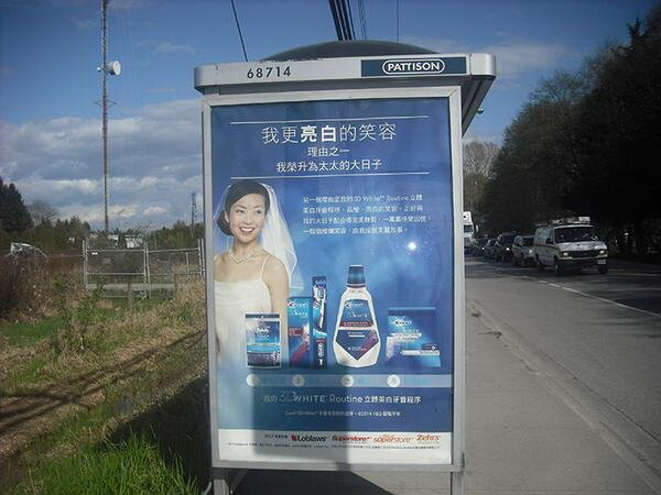 Dân Canada tranh cãi vì biển quảng cáo bằng tiếng Trung ảnh 1