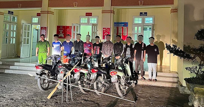 Xử lý hàng chục thanh, thiếu niên dùng hung khí giải quyết mâu thuẫn ảnh 1