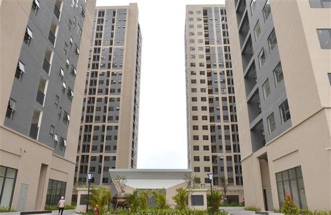 Một góc khu chung cư nhà ở xã hội tại quận Liên Chiểu, thành phố Đà Nẵng. (Ảnh: Quốc Dũng/TTXVN) Thúc đẩy và tháo gỡ khó khăn cho thị trường bất động sản Đà Nẵng ảnh 1