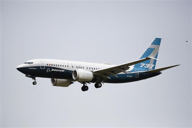 Máy bay Boeing 737 MAX tại nhà máy của Boeing ở Seattle, Washington, Mỹ, ngày 30/9/2020. (Ảnh: AFP/TTXVN) Boeing tạm dừng giao một số máy bay 737 MAX vì vấn đề về chất lượng ảnh 1