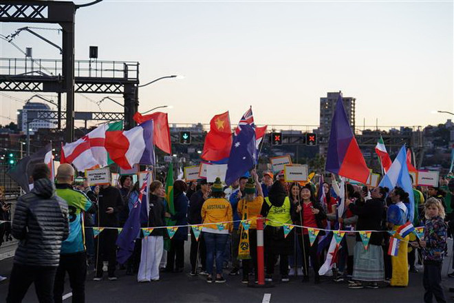 World Cup 2023: Người hâm mộ Việt Nam tham dự lễ đếm ngược 25 ngày ảnh 2