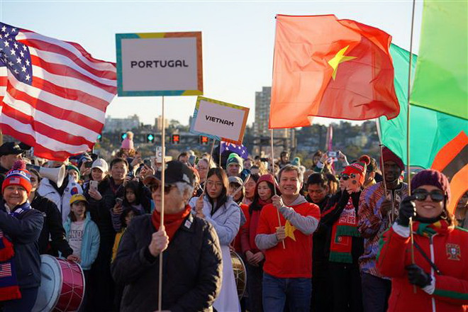 World Cup 2023: Người hâm mộ Việt Nam tham dự lễ đếm ngược 25 ngày ảnh 1