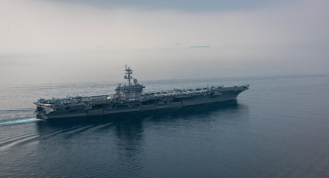 Mỹ đã điều tàu sân bay tới Trung Đông để đối phó với Iran ảnh 1