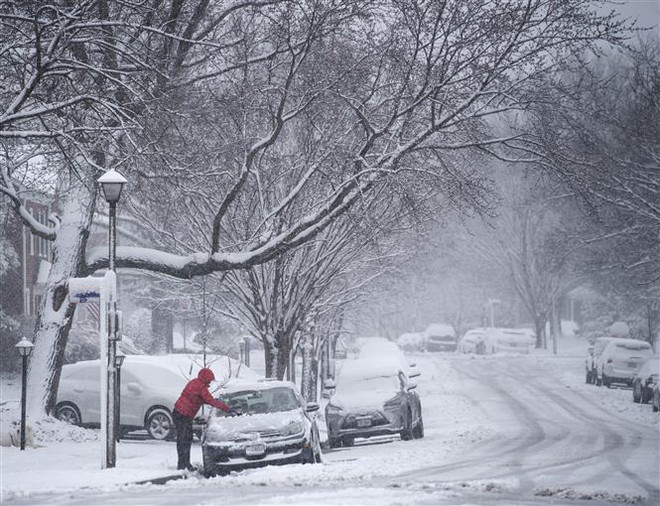 Mưa tuyết và lũ lụt hoành hành miền Nam và Trung Tây nước Mỹ ảnh 1