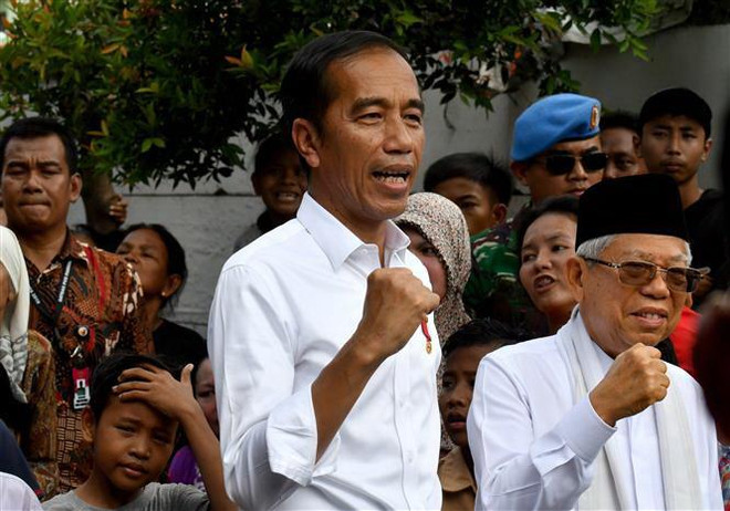 Tổng thống Joko Widodo. (Nguồn: AFP/TTXVN) Ủy ban bầu cử Indonesia công bố ông Joko Widodo trở thành Tổng thống ảnh 1