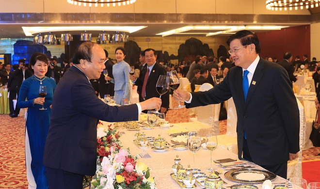 Thủ tướng và Phu nhân chủ trì tiệc chiêu đãi GMS6-CLV10 ảnh 1