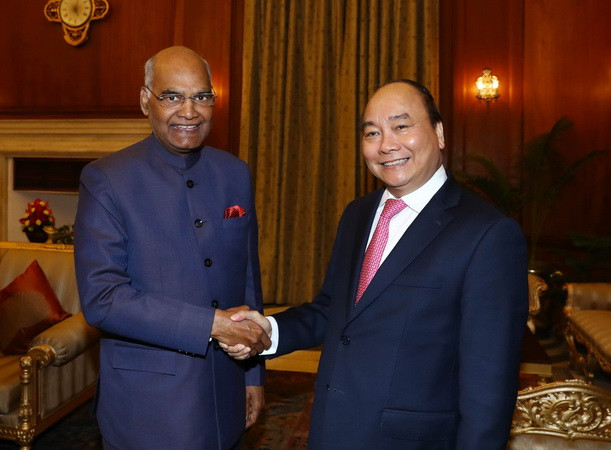 Thủ tướng Nguyễn Xuân Phúc hội kiến Tổng thống Ấn Độ ảnh 1