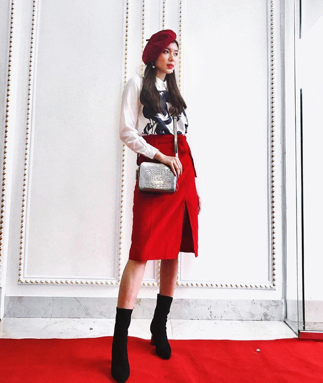 Dàn mỹ nhân Việt “nhuộm đỏ” trên sàn diễn đường phố ảnh 3