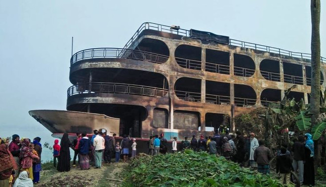Gia tăng số người thiệt mạng trong vụ cháy phà tại Bangladesh ảnh 1